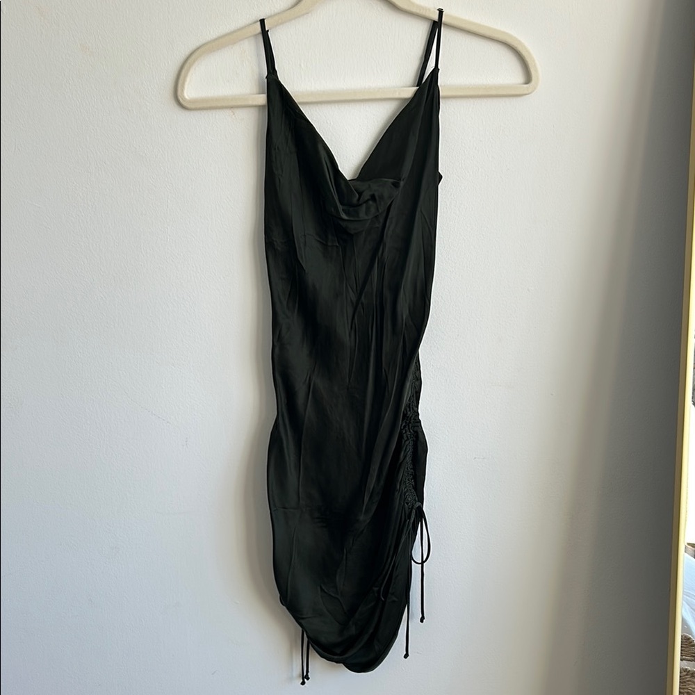 Aritzia Wilfred Only Ruched Slip Dress | Size XXS - Picture 2 of 8